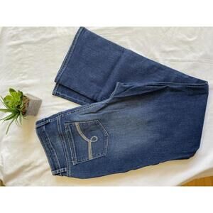 Lee Riders Midrise Bootcut Jeans - Dark Blue Denim  14P